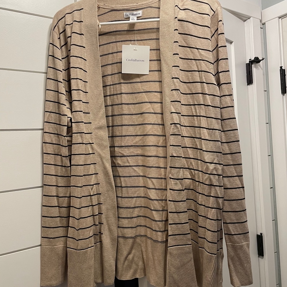 Striped cardigan